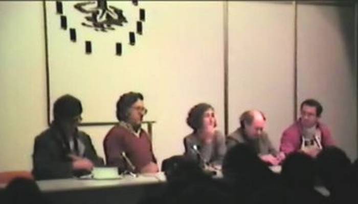 Gabriel Arestiren omenezko mahai-ingurua, 1983ko Durangoko Azokan Argazkia